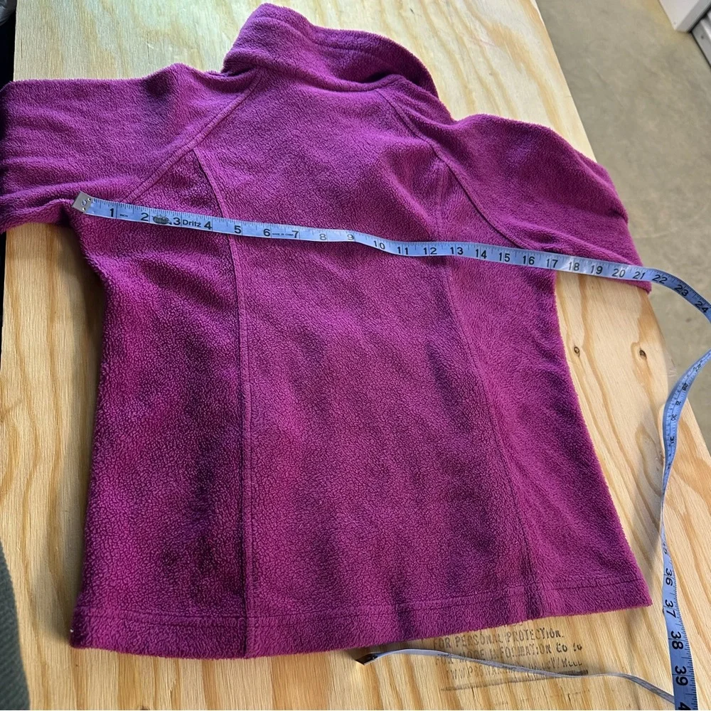 Columbia Girls 10/12 Purple Fleece‎ Jacket Full Zip Youth Lightweight